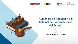 Audiencia de Apelación del Tribunal de Contrataciones del Estado  S4 EXP 75892024TCE [upl. by Ilecara]