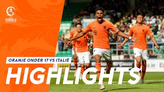 Highlights Oranje onder 17  Italië 2052019 EK Finale [upl. by Lienaj680]