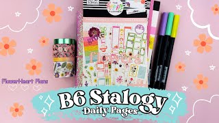 B6 Stalogy  Decorating Daily Pages April 814  Happy Planner Stickers  Spring Plan with Me [upl. by Roth215]