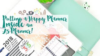 Putting a Happy Planner Inside A5 Carpe Diem [upl. by Ahseinek]