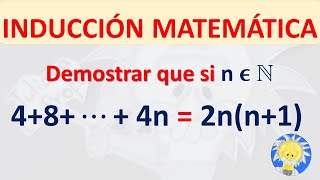 📌 DEMOSTRAR por INDUCCIÓN MATEMÁTICA 𝑺𝒊 𝒏 ∈ℕ 𝟒𝟖𝟏𝟐…𝟒𝒏𝟐𝒏𝒏𝟏  Juliana la Profe [upl. by Negrom577]