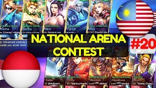 Malaysia VS Indonesia 1st Game 180617  National Arena Contest Mobile Legends [upl. by Nabru]