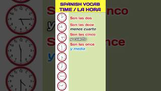 Can You Tell The Time in Spanish Time Telling Basics shorts learnspanish ⏱⌚️⏰🇪🇸 [upl. by Dagmar221]