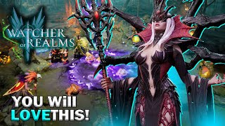 Watcher Of Realms Gameplay Walkthrough First Impressions  Best Tower Defense Game 2023 AndroidiOS [upl. by Barty]