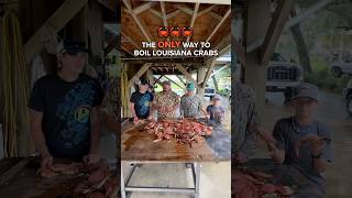 🦀 HOW LOUISIANA CRABBERS COOK CRABS [upl. by Eldora]