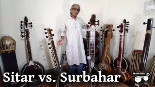 Comparison Sitar vs Surbahar [upl. by Pettit]