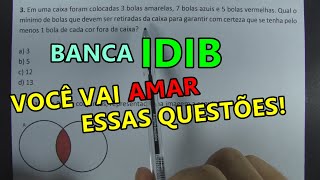 QUESTÕEES IDIB  6 QUESTÕES DE CONCURSO [upl. by Tnias]