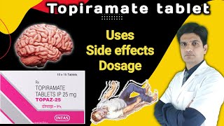 Topiramate 25 mg tablet uses  Topiramate 50 mg tablet  Topaz 25 mg tablet [upl. by Aicirtak]