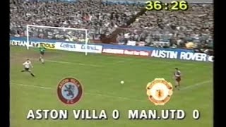 Aston Villa 0 Manchester Utd 0  League Div 1  12th March 1989 [upl. by Nonnah]