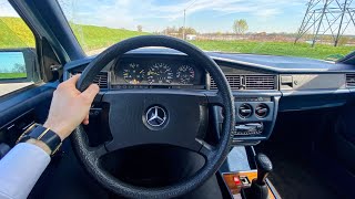 1988 MercedesBenz 190 W201 20I 122 HP  Test Drive 58  POV Driver TV [upl. by Ribaj]