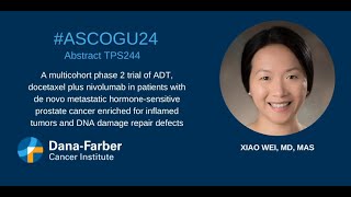 ASCOGU24 Xiao Wei MD on TPS244  DanaFarber Cancer Institute [upl. by Anbul675]