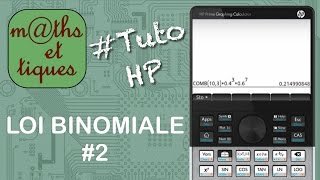 PROBA  Calculer une probabilité pour une loi binomiale formule  Tutoriel HP Prime [upl. by Shermy]