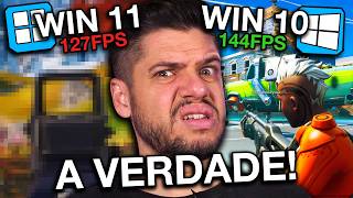 Windows 10 vs Windows 11 Qual é o MELHOR SISTEMA OPERACIONAL para JOGOS [upl. by Esinad]