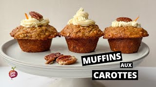 MUFFINS AUX CAROTTES 🥕 crémage au fromage à la crème [upl. by Trefler47]