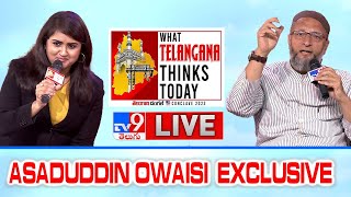 Asaduddin Owaisi Interview  TV9 Mega Political Conclave 2023  WhatTelanganaThinksToday [upl. by Ande]