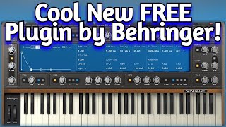 Cool New FREE Synth VST by Behringer  Vintage Plugin  Review Demo amp Installation [upl. by Idnat525]