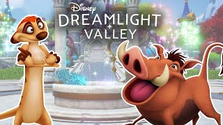 How to Get Timon and Pumbaa in Disney Dreamlight Valley Finding Old Friends Quest [upl. by Padriac]