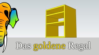 Das goldene Regal  Proportionen zum Möbeldesign am Beispiel eines Regals  goldener Schnitt [upl. by Tyra]