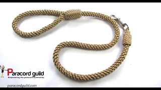 Crown knot paracord dog leash [upl. by Peskoff609]