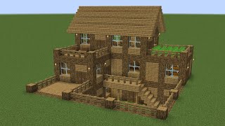 Easy House with Pool  Credit WiederDude Block Craft 3d Building Game [upl. by Plossl594]