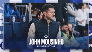 John Mousinho postmatch 🎙️  Pompey v Sheffield United [upl. by Retse80]