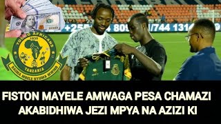 FISTON MAYELE AMWAGA PESA CHAMAZI COMPLEX AKABIDHIWA JEZI MPYA NA AZIZI KI [upl. by Nylra]