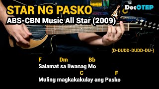 Star Ng Pasko  ABSCBN 2010 Easy Guitar Chords Tutorial with Lyrics [upl. by Eciened]