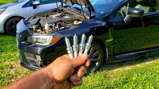 2015  2019 Subaru WRX Spark Plug Change How To DIY [upl. by Miki86]