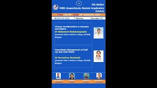 42nd VAAA VAA Academics MAHANTESH Airway considerations in neonates and infants [upl. by Akelahs]