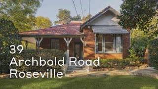 39 Archbold Road Roseville [upl. by Kieran]