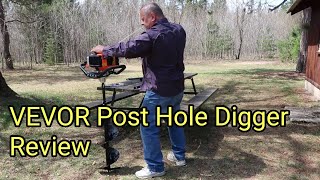 VEVOR Gas Powered Post Hole Digger Review [upl. by Yral]