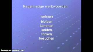 duitsde uitlegvideo regelmatige werkwoorden [upl. by Edaw]