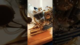 MicrocosmOKMO R30 Harley Davidson Panhead engine running in harleydavidson engine microcosm [upl. by Myrwyn]