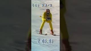 Franz Klammer Kitzbühel Streif 1976 shorts skiing downhill kitzbühel [upl. by Helbona]