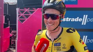 Rohan Dennis on being wingman for Roglic  Giro dItalia [upl. by Cut409]