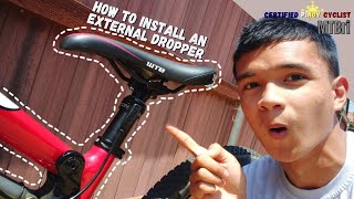 How to Install an External Dropper Seatpost TranzX Kitsuma [upl. by Renraw]