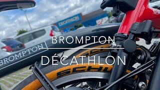 3 Accessories from DECATHLON that perfectly fit a Brompton folding bike  1 very useful [upl. by Ldnek635]