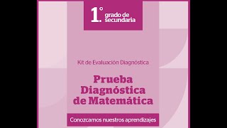 PRUEBA DIAGNOSTICA DE MATEMATICA 1RO SECUNDARIA [upl. by Gnek]