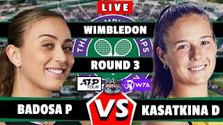 🔴LIVE P Badosa vs D Kasatkina• Wimbledon 2024 round3 badosa Kasatkina tennis wta atp [upl. by Chancey]