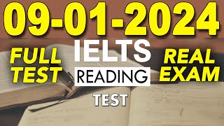 IELTS READING PRACTICE TEST 2024 WITH ANSWER  09012024 [upl. by Ainessey]