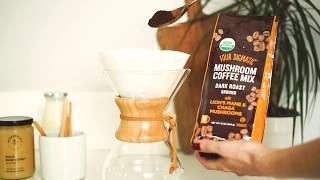 Four Sigmatic Mushroom Coffee Ground with Lions Mane and Chaga Mushrooms [upl. by Maggie406]