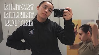 MILITARY MORNING ROUTINE Female US Army Soldier [upl. by Goodhen]