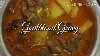 Goat Blood gravy \ Traditional goat blood gravy\South indian Style [upl. by Lovering659]