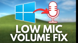 How To Fix Low Microphone Volume On Windows 1011 [upl. by Jessy]