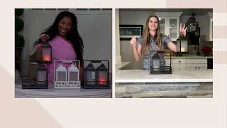 PS Home Set of 2 SolarPowered Lanterns with Charging Base on QVC [upl. by Farl]