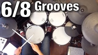 68 Grooves  Drum Lesson [upl. by Koziel]