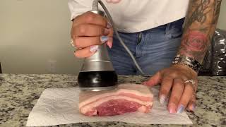 Fat Cavitation With Pork Belly 2 httpsrevealbodysculptingcom [upl. by Nalym]