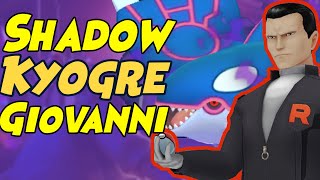 First Look at How to Beat Giovanni SHADOW KYOGRE Team in Pokemon GO Below 1300cp [upl. by Cloots]