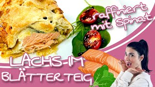 Deine Gäste werden staunen  Rezept für Lachs mit Frischkäse im Blätterteig [upl. by Zeret484]