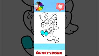 Craftycorn Genie  ART Paint coloring Smiling Critters Poppy Playtime smilingcritters drawing [upl. by Lewin]